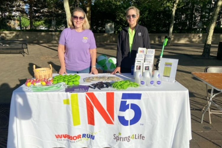 l to r: Founder and executive director 1N5 Nancy Miller with Kim Beach.