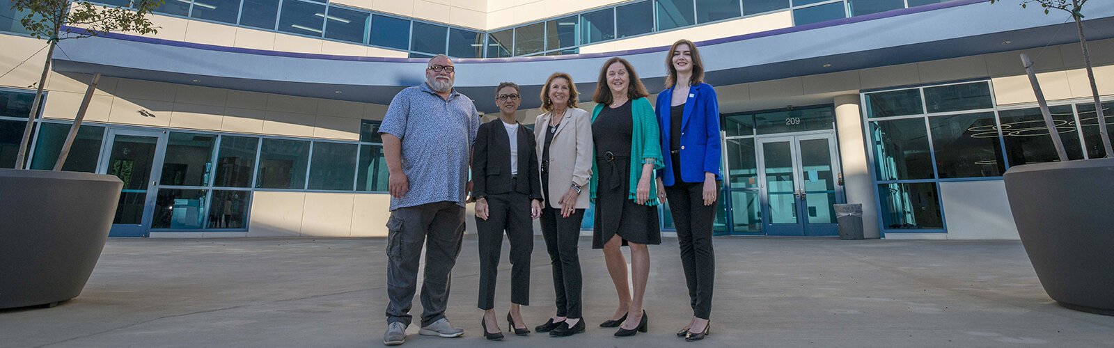 from l to r: Jason Williams / Phoenix Architecture, Christine Russell / Northern Kentucky Port Authority, Jeanne Schroer / Catalytic Fund, Karen Finan / OneNKY, and Christin Godale / LifeSciKY.