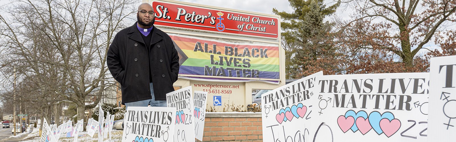 Reverend Derek Terry came to Cincinnati from Louisville nine years ago to revitalize St. Peter's United Church of Christ. 