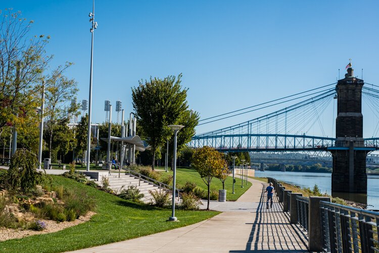 Smale Riverfront Park is a connection to the Ohio River.
