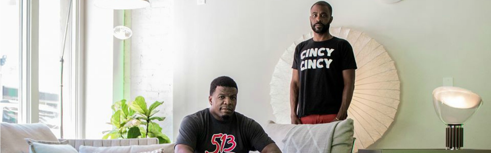 Cincinnati natives Tim'm West (seated) and Derrick Bell 