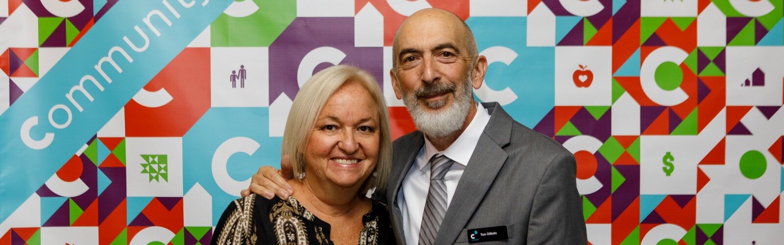 Tom DiBello and his wife, Catherine, at The Center for Great Neighborhoods' annual celebration.