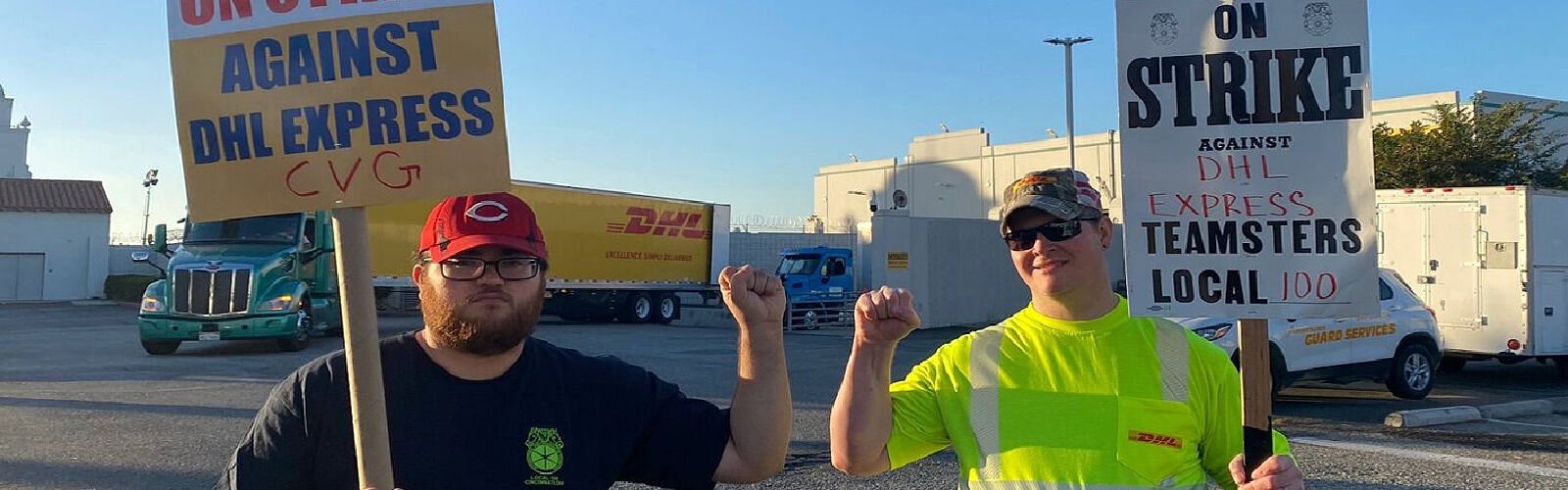 DHL workers at the airport went on strike for 12 days.