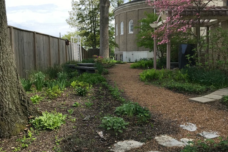 A path leading through the Unity park