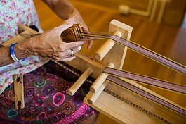 Tablet weaving is a centuries old technique of weaving sturdy narrow bands with a multitude of uses.