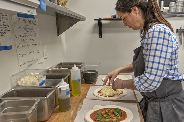 The majority of her fresh ingredients are local.