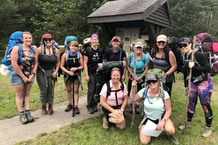 Arrow Adventure's Women Wine and Wilderness trip at Zaleski State Forest.