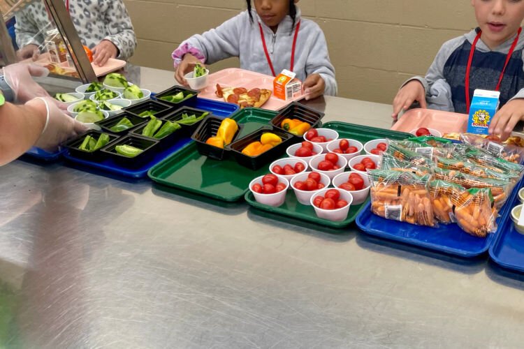 Seven layer salad at participating local school district, Campbell County Schools. 