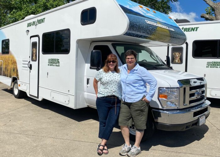 Sharon Wheatley and her wife Martha traveled the country in an RV after COVID shut Broadway down.