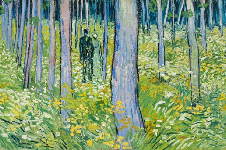 “Undergrowth with Two Figures," Vincent Van Gogh