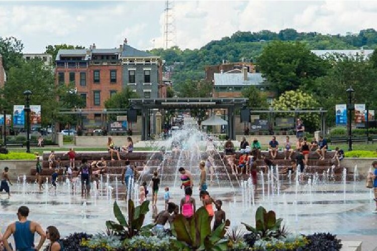 Washington Park was cited as a reason to visit Cincinnati.