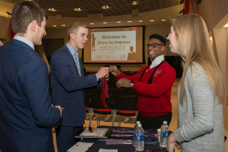 Students at UC's Lindner College of business learn how to select and care for business-appropriate attire.
