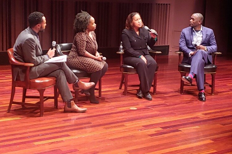 The panel, moderated by Local 12 news anchor Kyle Inskeep, consisted of Barron Witherspoon, Alicia Miller, and Crystal Kendrick. 