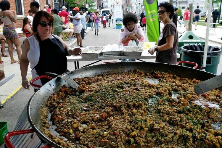 At For the Love of Food, employees from La Soupe will be there cooking and serving paella.