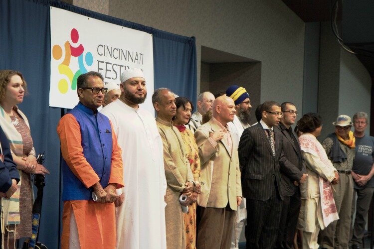 The event attracts people from a variety of religions and organizations.