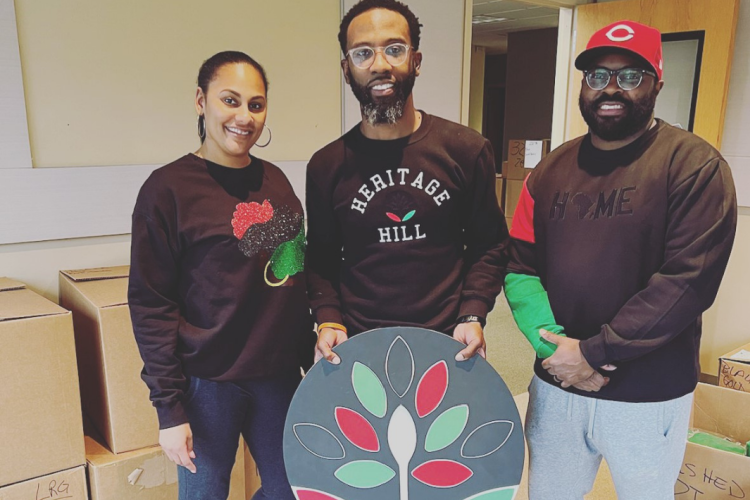 The worker-owners behind Heritage Hill: Janeine Williams, Brandon Z. Hoff, and Marcus Bethay