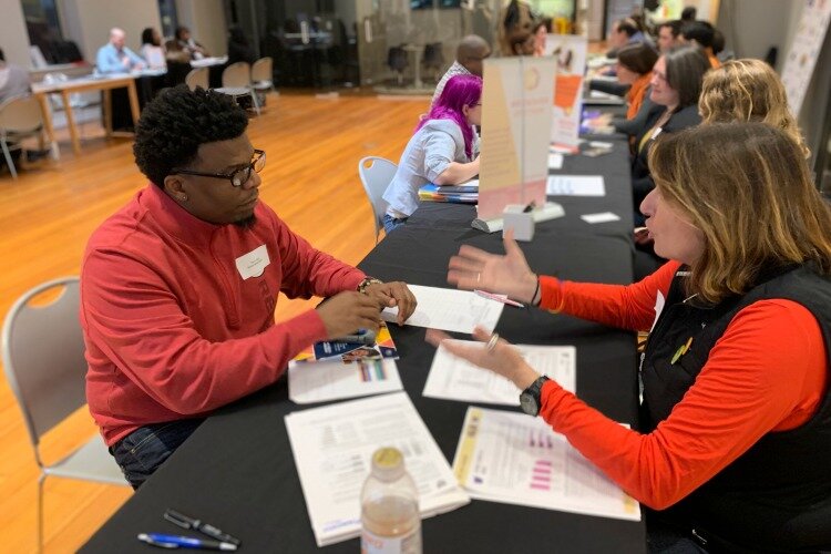 The School Board School's 2019 Impact Fair was only available to people in the program. This year, it's open to the public.