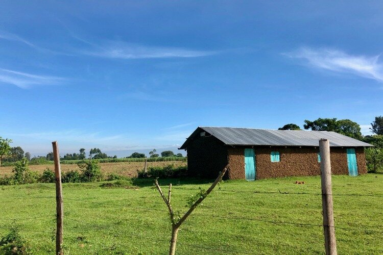 Many Kenyans live in small villages with their families nearby.