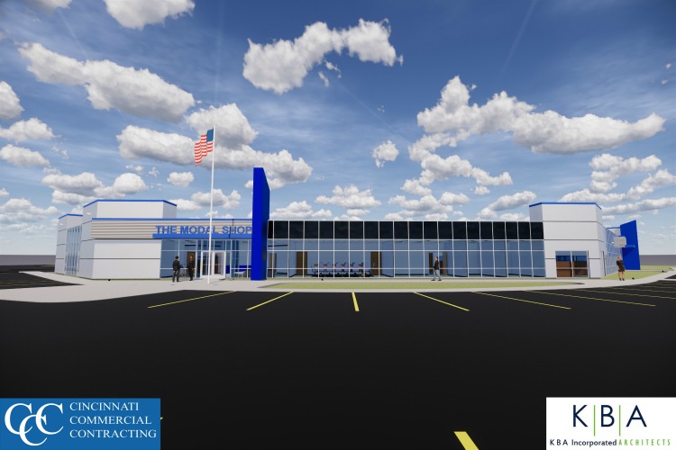 A rendering of The Modal Shop's new 40,000-square-foot facility.