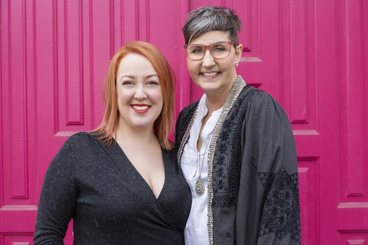 Julie Niesen (left) will take over Nancy Dawson's bridal business.