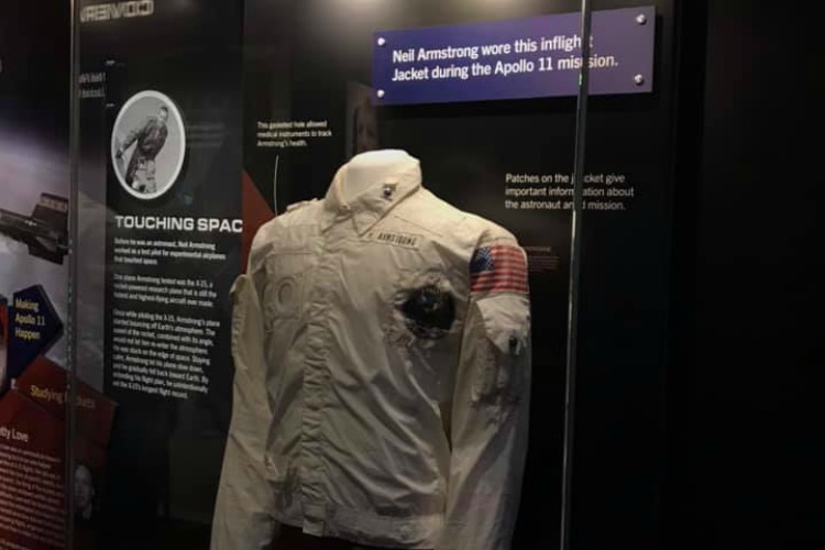 The flight jacket Neil Armstrong wore on Apollo 11.
