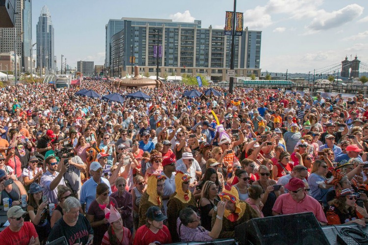 Locals and visitors gather for Oktoberfest Zinzinnati.