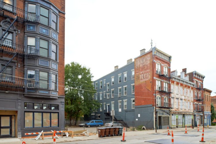 The abandoned site before Perseverance was developed into affordable housing.