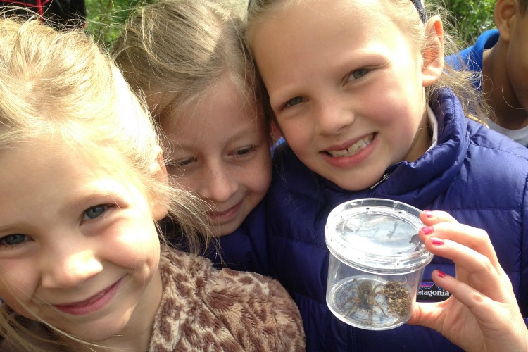 Students participating in outdoor education at Pleasant Ridge Montessori.