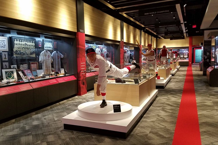 The museum is adjacent to the ballpark downtown.