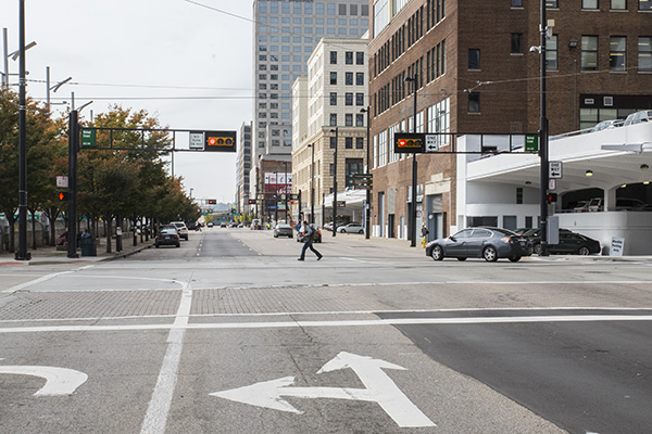 Third and Wanut intersection.