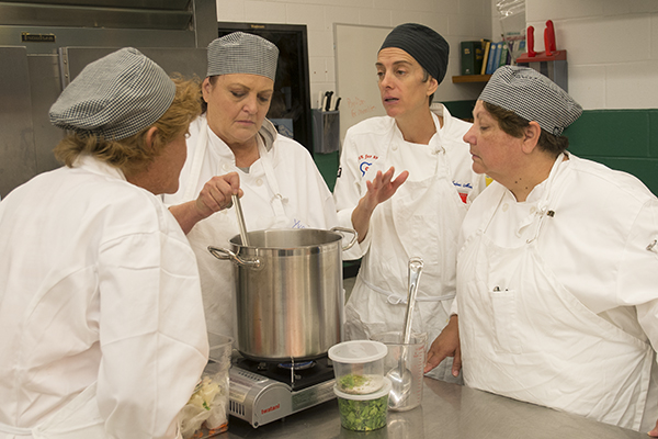 Interact for Health and Cook for America hosted a culinary boot camp in July for cafeteria staff