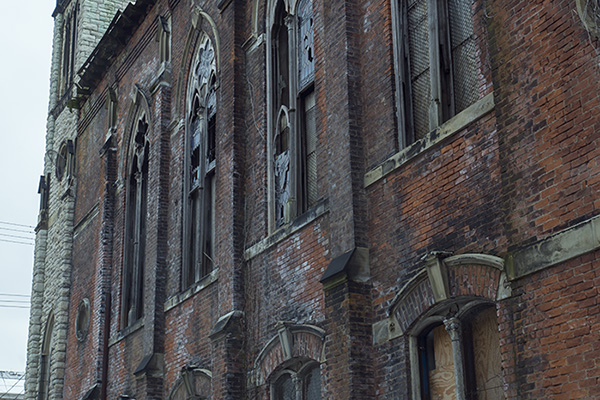 Vacant church on Freeman Street near the former Heberle and Lafayette-Bloom schools