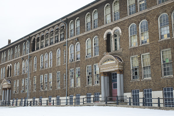 The former Lafayette-Bloom School on Baymiller Street