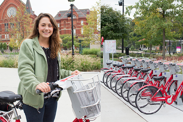 A full year of red bikes