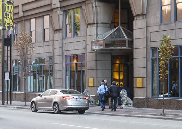 Roughly 50 percent of every visitor dollar is spent on dining or hotels, like The Cincinnatian.