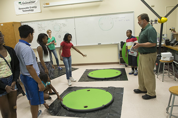 King Academy students participate in a summer science program at Cincinnati State 