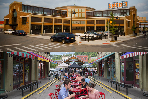 Above: Eastern Market, Detroit; Below: Findlay Market, Cincinnati