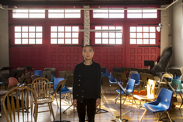 Eddy Kwon in MYCincinnati's Price Hill rehearsal/performance space