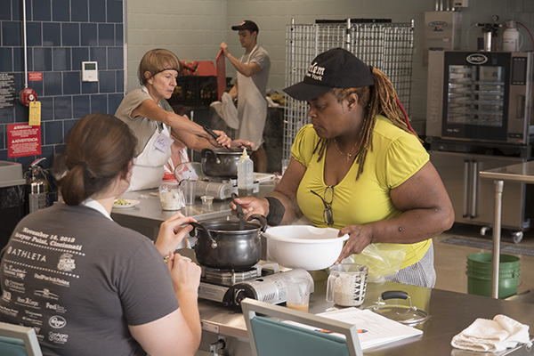 Entrepreneurs prep food and rent storage space at Findlay Kitchen.