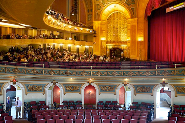 Above: The Fox Theater, Detroit; Below: Memorial Hall, Cincinnati