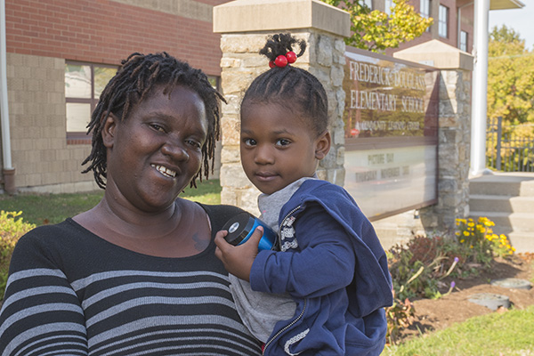 Jeanna Martin is an actively involved parent at Frederick Douglass School.