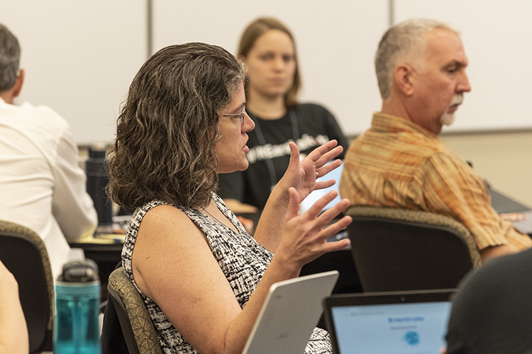 Michelle Kozlowski, participant in Democracy & Me workshop on September 15, 2018.