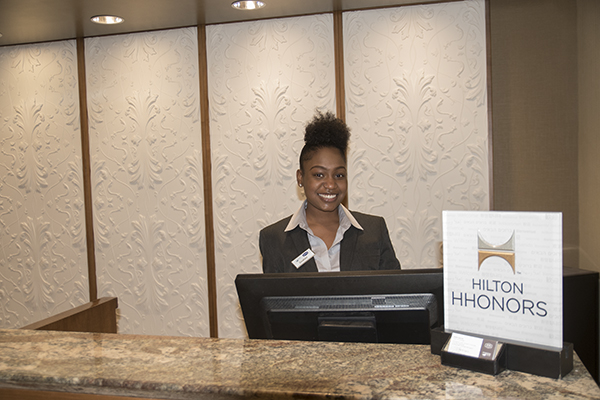 Tourism is a rapid growth industry in our region.Destiny Clark works at the Hilton Applewood.