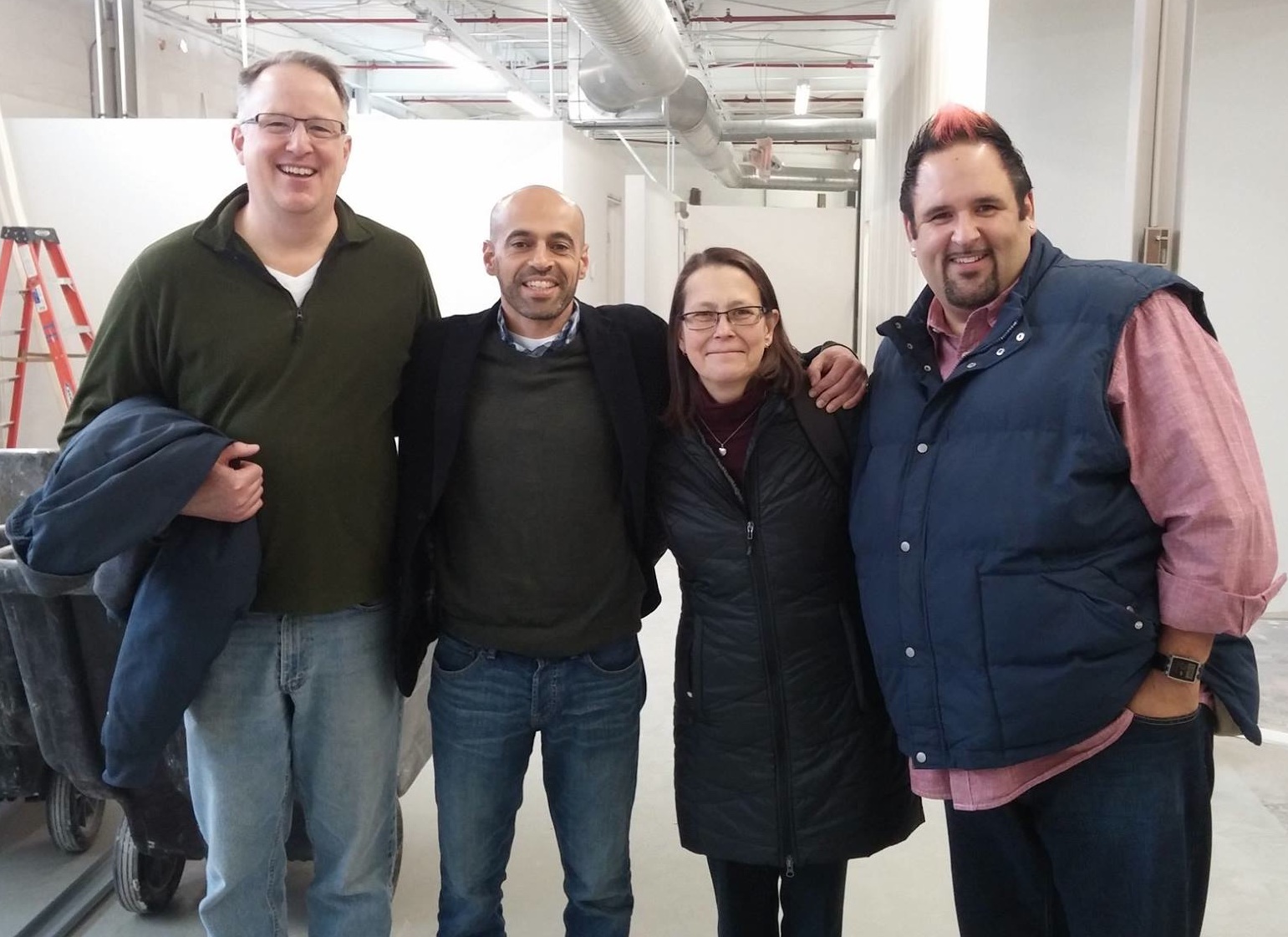 Center for Innovation team includes (L-R) Tom Merrill, Tarek Kamil, Annette Marksberry, Shawn Nason