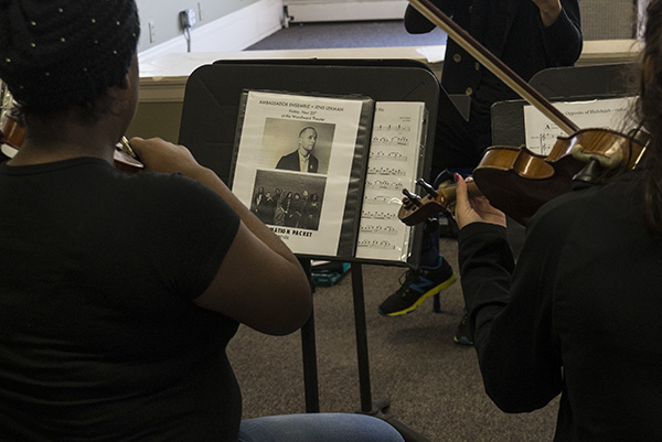 MYCincinnati Ambassadors rehearse for their Nov. 20 performance with Jens Lekman