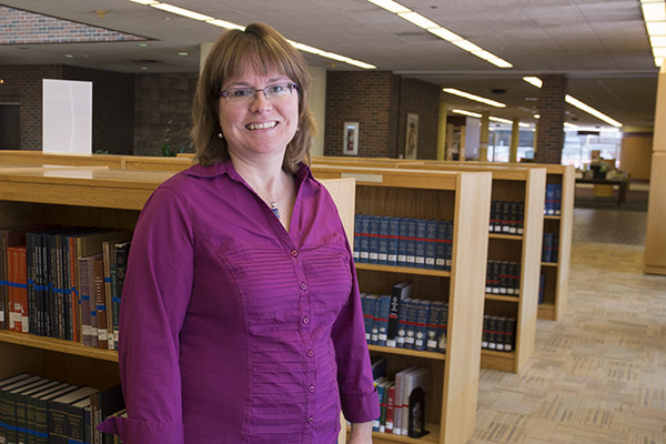 Ann Senefeld spends a lot of time researching in the library so you don't have to
