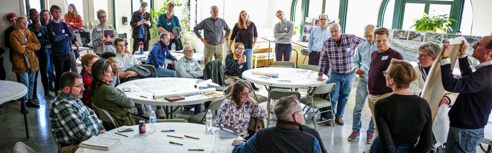 Lick Run Greenway Workshop held with the community in February, 2020.