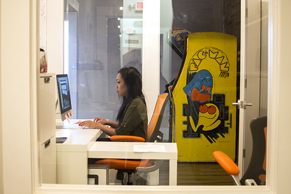 Natasia Malaihollo in Wyzerr's office in downtown Covington