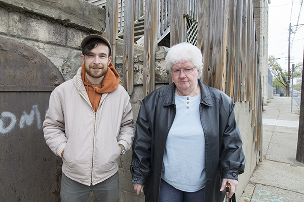 Nate May with Aileen Thomas, one of the main interview subjects featured in "State"