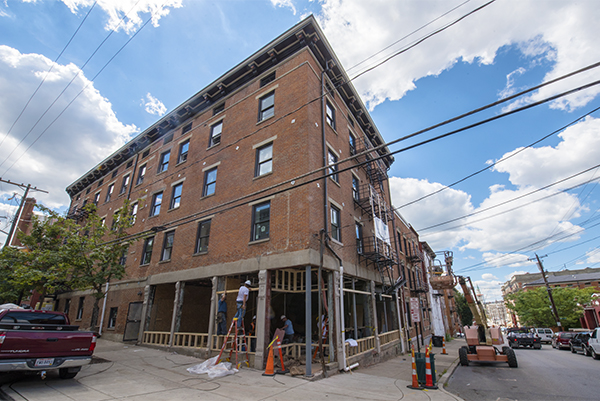 15 different historic structures are being redeveloped with a block of 13th and Broadway